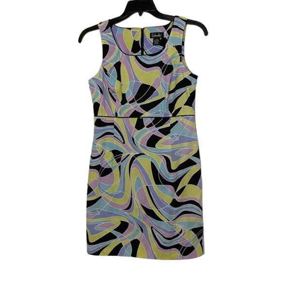 Rafaella Pastel Sleeveless Abstract Pattern Spring Summer Dress Size 10 - Picture 2 of 12